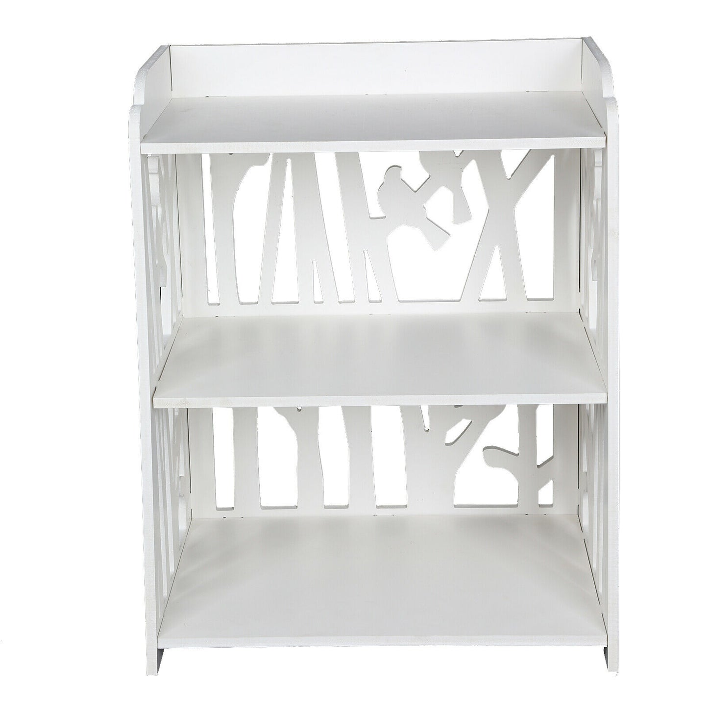 Hollow Bedside Table Nightstand Coffee Tea Side Lamp Desk Shelf Storage Bookcase