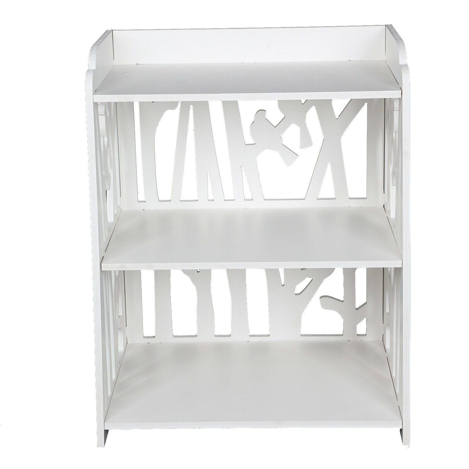 Hollow Bedside Table Nightstand Coffee Tea Side Lamp Desk Shelf Storage Bookcase