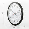❤Large Wall Clock Vintage Temperature Humidity Round Modern Retro Quartz Clocks
