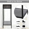 Console Table Worktop Bottom Shelf 2 Drawer Industrial Minimal Style Grey