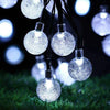 60 LED Retro Bulb String Lights Solar Powered Garden Outdoor Fairy Summer Lamp