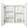 Mondeer Bathroom Cabinet Cupboard Mirrored Double Full Door Wall Mounted 68Lx60H