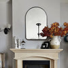 Arched Wall Mounted Mirror Bedroom Bathroom Make-Up Shaving Dressing Mirror UK