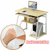 Computer Desk Study PC Writing Table Home Office Workstation Shelf Furniture UK
