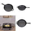 Cast Iron Skillet Frying Pan Pancake Griddle BBQ Premium Quality Multi-Choice UK