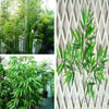 20X Plastic Artificial Bamboo Leaves Tree Branch Green Plants Indoor Outdoor UK