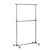 Adjustable Clothes Rail Garment Rack Display Stand with Shelves 2 Tiers