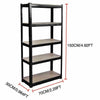 Garage Racking 5 Tier Shelving Unit Boltless Heavy Duty Metal Shelf Shed Storage