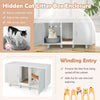 Large Cat Litter Box Enclosure Furniture Wooden Kitty Washroom Hidden Washroom