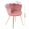 Velvet Tub Chair | Accent Occasional Chair Lounge Armchair | with Gold Legs