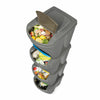 Grey 20 Litre Large Stackable Recycling Sorting Colour Coded Plastic Bins w Lid
