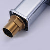 Modern Bathroom Basin Sink Tap Monobloc Mixer Taps Faucet Waterfall Chrome Brass