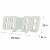 3D Digital Wall Clock LED Display USB Powered Alarm Clock Brightness Auto Dimmer