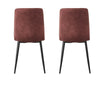 Set of 2 Faux Matte Suede Leather Dining Chairs home & restaurants Henri