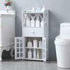 Bathroom Cabinet Cupboard Toilet Paper Storage Rack Drawer Shelf Durable