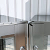Bathroom Mirror Cabinet With Large Storage Cupboard Shelf Triple Door Wall Hung