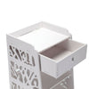 Bedside Table White Wooden Cabinet & Drawer Unit Storage Bedroom Nightstand UK