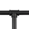 2x 3 Tiers Industrial Iron Pipe Shelf Retro Wall Mounted Shelving without board