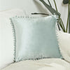 1/2x Velvet Cushion Cover Pom Poms Home Decorative Sofa Car Throw Pillow Case UK