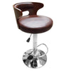 Bar Stools 2X Leather Swivel Bar Stools Gas Lift Rest Chairs Kitchen Breakfast~