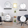 Wooden Floor Lamp 160cm Standing Lounge Lighting 4-Tier Storage Shelf with BULB