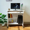 White Black Computer Desk Small Laptop Pc Study Table Home Office Wooden Desk