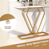 Modern Console Table Faux Marble Narrow Entryway Hallway Table Accent Desk 100cm