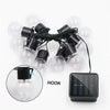 100-20LED SOLAR POWERED RETRO BULB STRING LIGHT GARDEN OUTDOOR FAIRY SUMMER LAMP