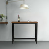 BarTable Dining Table Coffee Table MDF Metal Legs for Kitchen 120cm Length