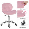 Pink Velvet Swivel Dressing Chair Office Computer Desk Chair Lift Home Office UK