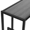 2 Tiers Console Table Industrial Hallway Entryway W/ Shelf Side Slim Table Grey