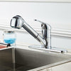 Modern Mono Kitchen Tap Dual Spout With Pull Out Spray Single Lever Chrome