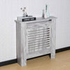 Grey Radiator Cover Grill Shelf Cabinet MDF Wood Modern Traditional Furniture