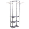 Clothes Coat Rail Garment Storage Wardrobe Dressing Hanging Display Stand Shelf