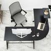 Maxzzz L Shaped Corner Desk With Storage Shelves Home Office Desk Gaming Table