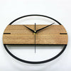 Retro Wall Clock Silent Big Gear Wooden Hanging Wall Clock Home Decor