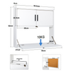 Wall Mounted Writing Table Foldable Computer Desk Floating Storage Workstation
