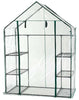 Walk In Greenhouse PVC Plastic Garden Grow Green House with 6 Shelves UK
