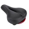 Wide Soft Mountain Saddle with LED Rear Tail Light Bike Comfort Seat