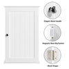 Bathroom Wall Cabinet Medicine Cabinet Storage Organiser Cupboard, 1 Door White