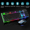 Gaming Keyboard And Mouse Set Rainbow RGB LED USB For PC Laptop Xbox One PS4 UK！