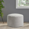 Fabric Round Ottoman Footstools Foot Rest Stool Pouffe Living Room Furniture NEW