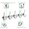 1Pcs 15 Hooks Coat Clothes Door Holder Rack Wall Mounted Hanger Stainless Steel