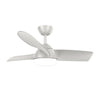 42" Ceiling Fan With Dimmable LED Light 3 Blades Remote Control 6 Speed Silver