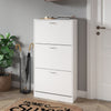 Mondeer Shoe Cabinet Cupboard Shoe Storage Organizer 3 Drawer Hallway White