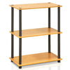 Furinno Turn-N-Tube 3-Tier Compact Multipurpose Shelf Display Rack Bookshelf