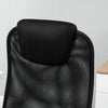 Vinsetto Office Chair Mesh Fabric Swivel Desk Chair Home Study with Wheel, Black