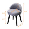 Velvet Upholstered Low Back Dressing Table Stool Bedroom Make Up Vanity Chair