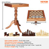 18" 3-IN-1 Chess Checkers Backgammon Table Combo Game Table Furniture Set