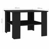 Coffee Table Black 60x60x42 cm Chipboard Living Room Quality Unit